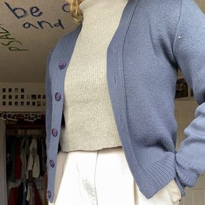 navy blue cardigan